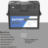 Battery Box with build-in 500W 220V Pure Sine wave Inverter